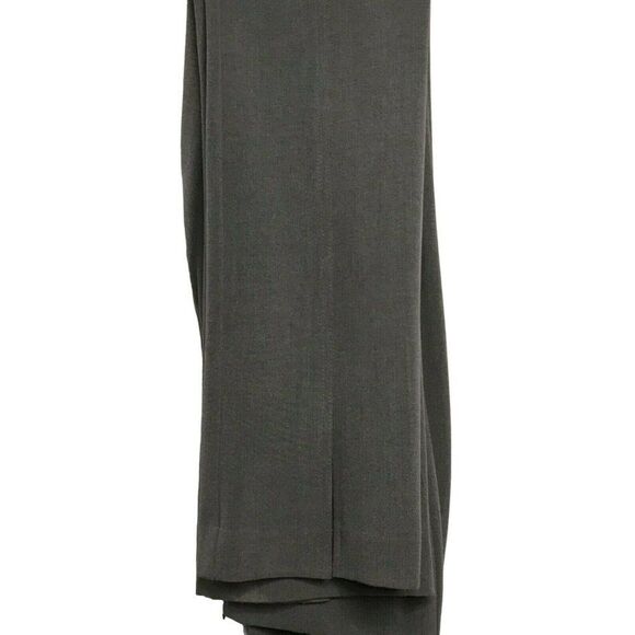 Cache Sz 0 Tall Gray Flat Front Straight Leg Dress Pants 9″ Front Slit - Picture 5 of 5